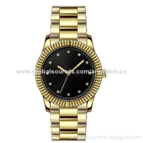 Stainless Steel Automatic Watch with Real Leather Strap, Sapphire Glass and Citizen Movement